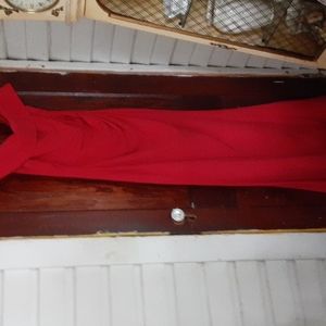Vince Camuto sz 10 pit 18 inches red gown